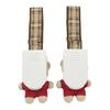 MIKIHOUSE Blanket Clip Set of 2 Bear Mascot Stroller Clips Adjustable Velcro Belt Beige Made in Japan Baby Kids Accessory