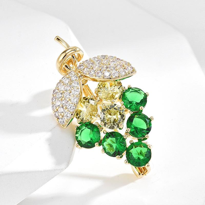 Senior Brooches Flower Leaf Brooch Pins for Women Suit Pendant Fashion Brooches Jewelry