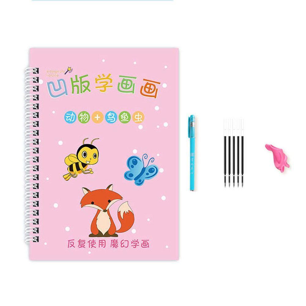 Thickening Children's Drawing Books Reusable Calligraph Practice Book  Kindergarten