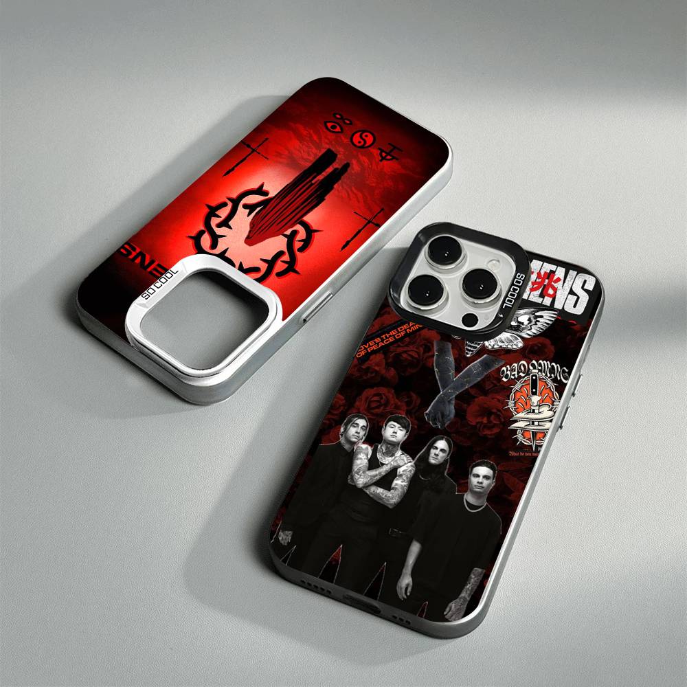 Rock Band Bad O-Omens Phone Cover For IPhone 16 15 14 13 12 11 17 Pro Max Plus Color Silver Shell