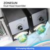 ZONESUN ZS-J0A01 Semi automatic Double head O-ring Assembly Machine Rubber Seal Ring Mounting Equipment