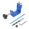 15 Degrees  Oblique Hole Locator Positioner Woodworking Hole Jig Dowel Drill Kit Carpentry AccessoryBlue