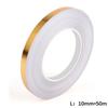 50 м матовый золотой, серебряный край пола, водостойкие наклейки на стену со швом, зазор в стене, потолок, украшение дома, самоклеящаяся лента для плитки