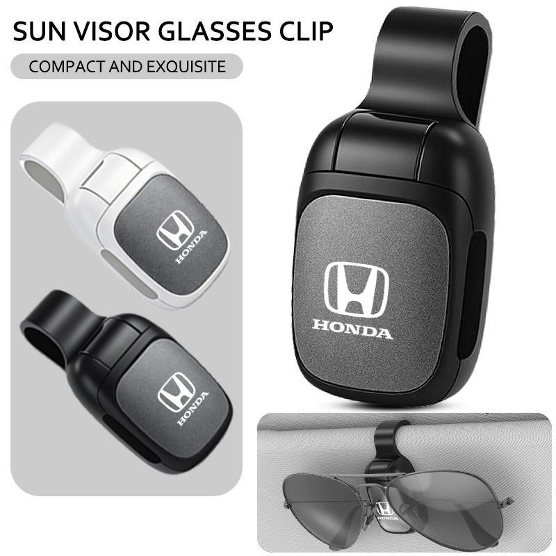 Car Sunglasses Holder Car Eyeglass Holder Glasses Storage Clip For Honda Mugen Power Civic Accords CRV Hrv Jazz Auto Accessories CN8
