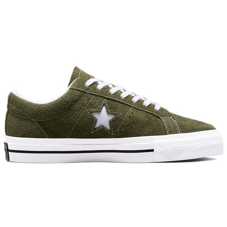 Converse Кроссовки унисекс цвета хаки One Star Low Cargo Green Egret White 171585C