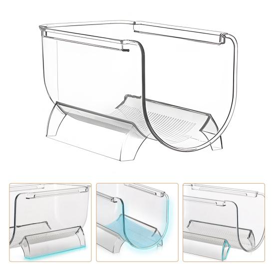 Органайзер для бутылок с водой для кладовой, штабелируемый держатель для стаканов для кухонных шкафов, прозрачный