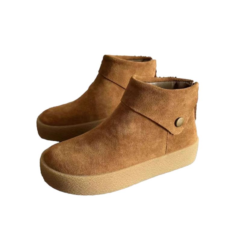 Замшевые женские туфли на плоской подошве, повседневные ботильоны на платформе, женские модные кроссовки 2024 года, зимние удобные кроссовки для бега, новые женские туфли Zapatillas