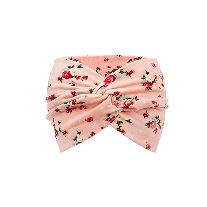 Bohemian Floral Cross Headband for Sports, Running, and Makeup