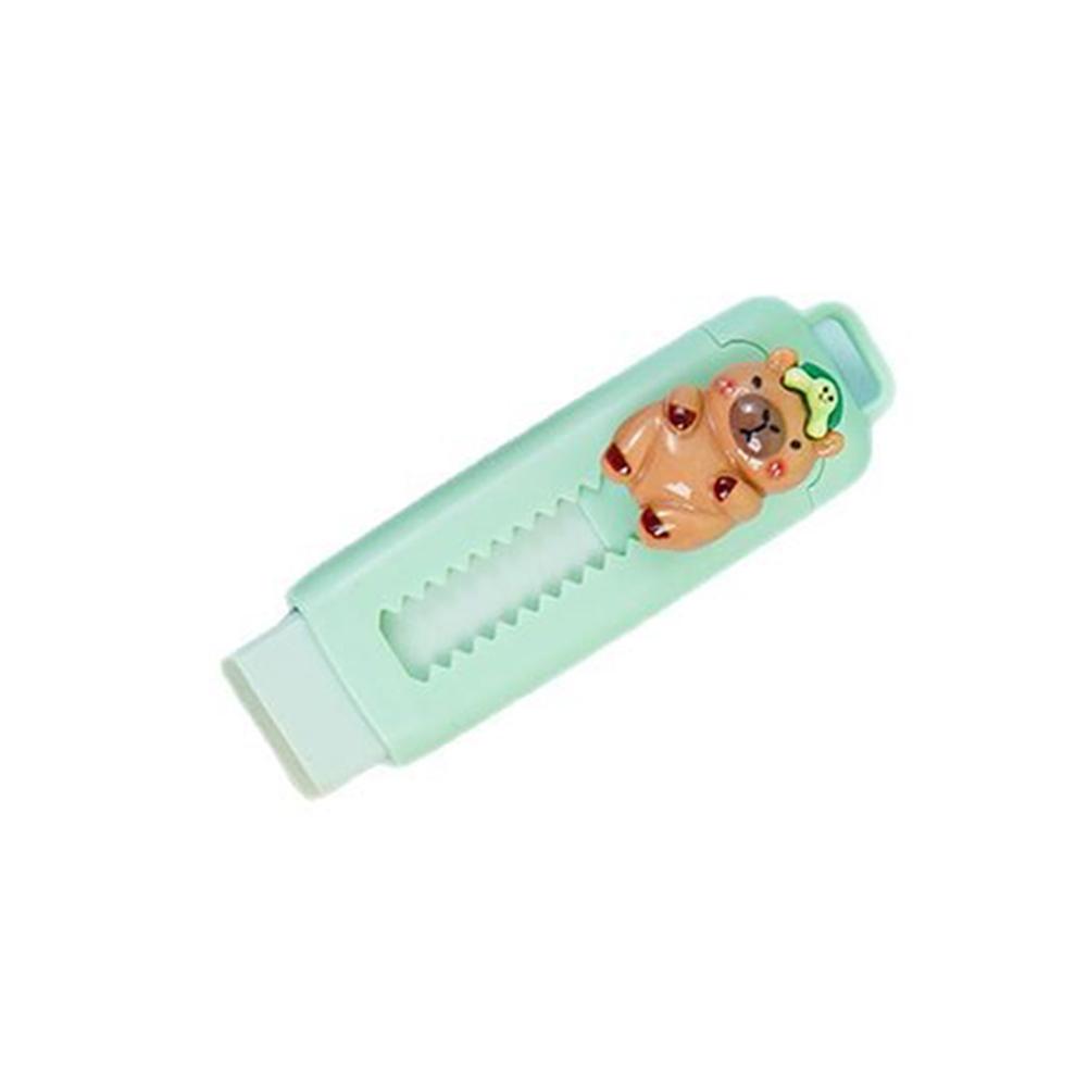 Kawaii Push Pull Capybara ластик мягкий школьные принадлежности чистый беспорядок бесплатный канцелярский канцелярский ластик для студентов для детей подарок