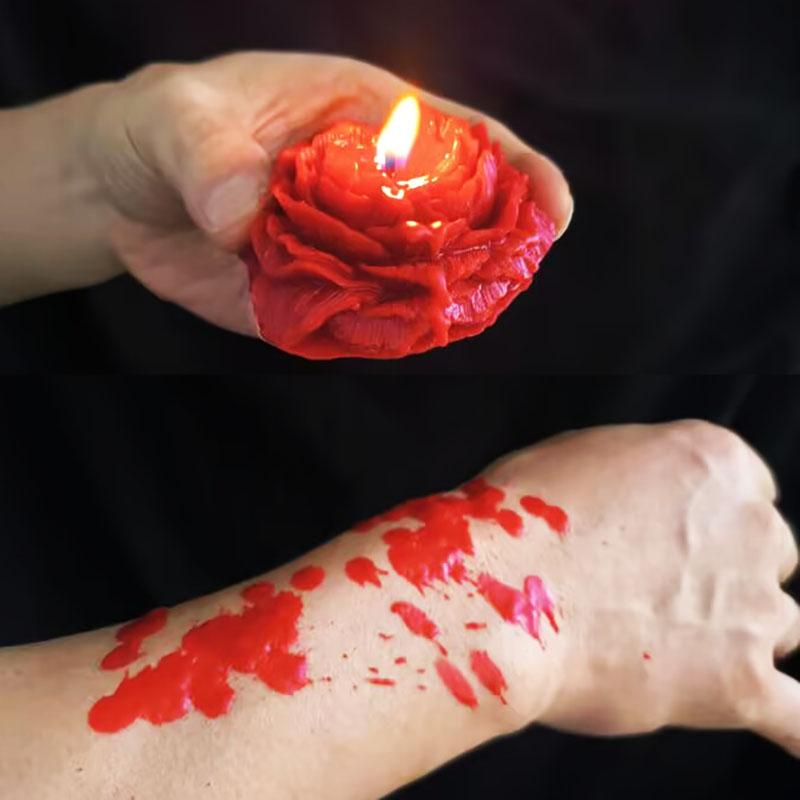 48° Rose Smell Cryogenic Candle Yilan Mild Wax Solution Soybean Wax Joyful Candles for Romantic Gift