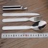 4pcs set Stainless Steel Tableware Fork Spoon Knife and Bottle Opener For Camping Picnic