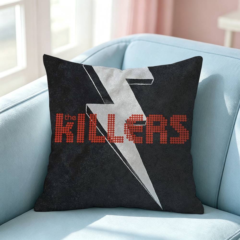 Rock Band TThe Killers Square DoubleSided printed Pillow Case Bedroom Bedside Pillow Sofa Cushion Cover