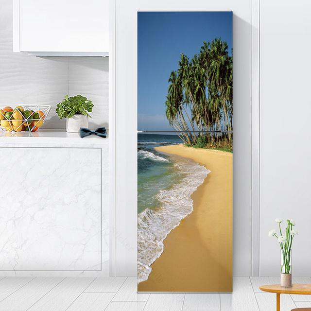 Наклейки с розами на холодильник, обои для кухни, виниловый плакат, наклейка на холодильник, домашний декор, спальня, новогоднее украшение