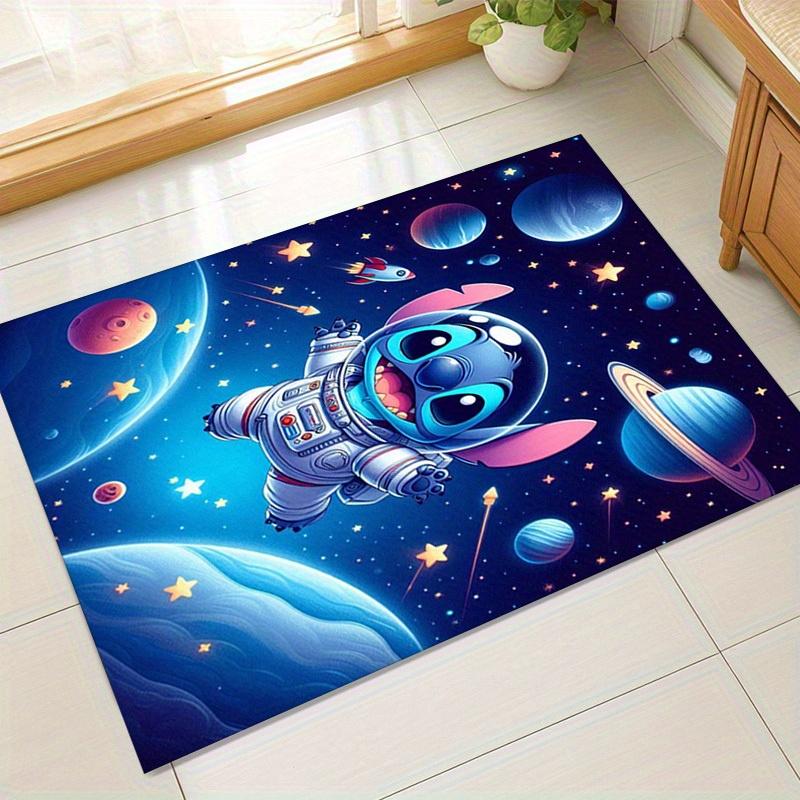 1pc. Cute Stitch Astronaut Space Theme Rug - Perfect for Home Decor, Office Carpet, Outdoor Use, and Gift Ideas!z0414274
