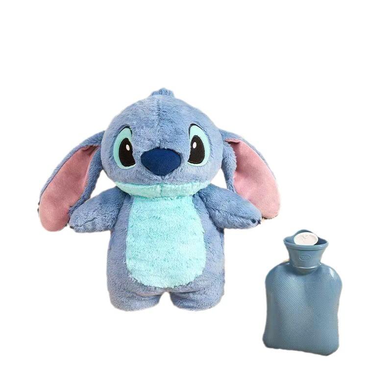 Stitch & Lotso Angel Plush Hand Warmer: Thickened Hot Water Bag for Warmth & Comfort