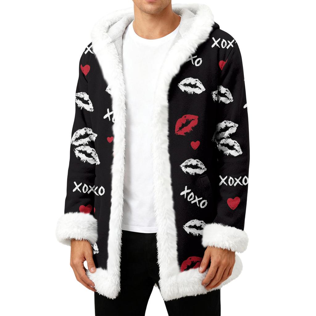 Унисекс кардиган с капюшоном и карманами, теплая верхняя одежда