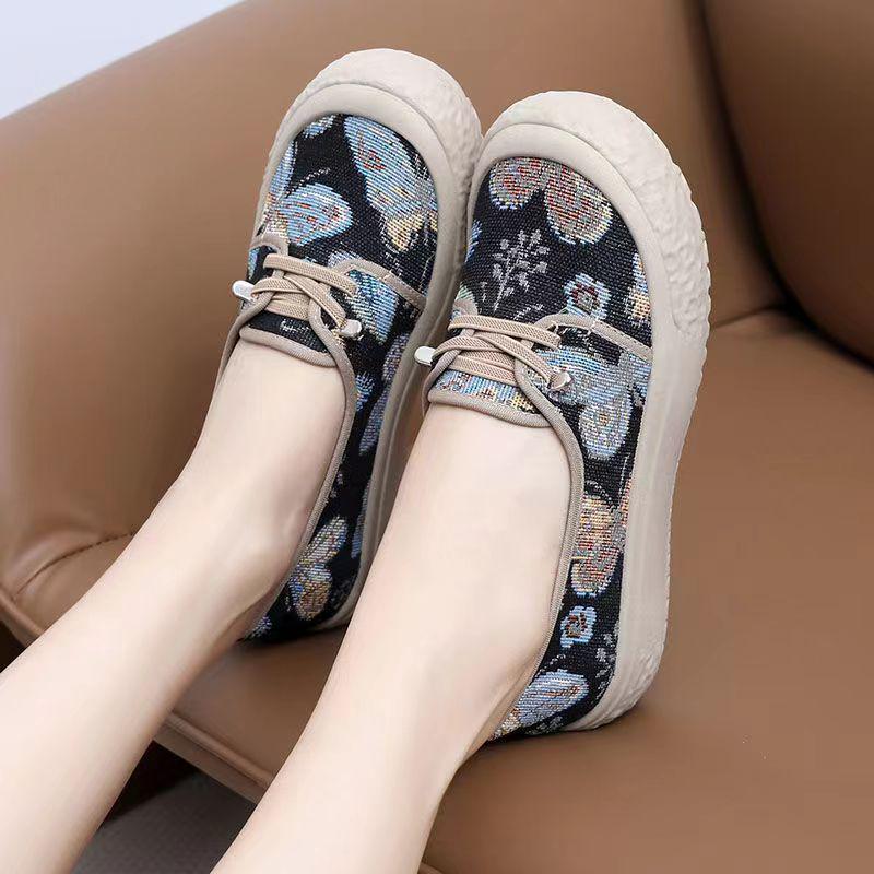 Женская уличная нескользящая амортизирующая спортивная обувь - Повседневные кроссовки для бадминтона на мягкой подошве в стиле старого Пекина