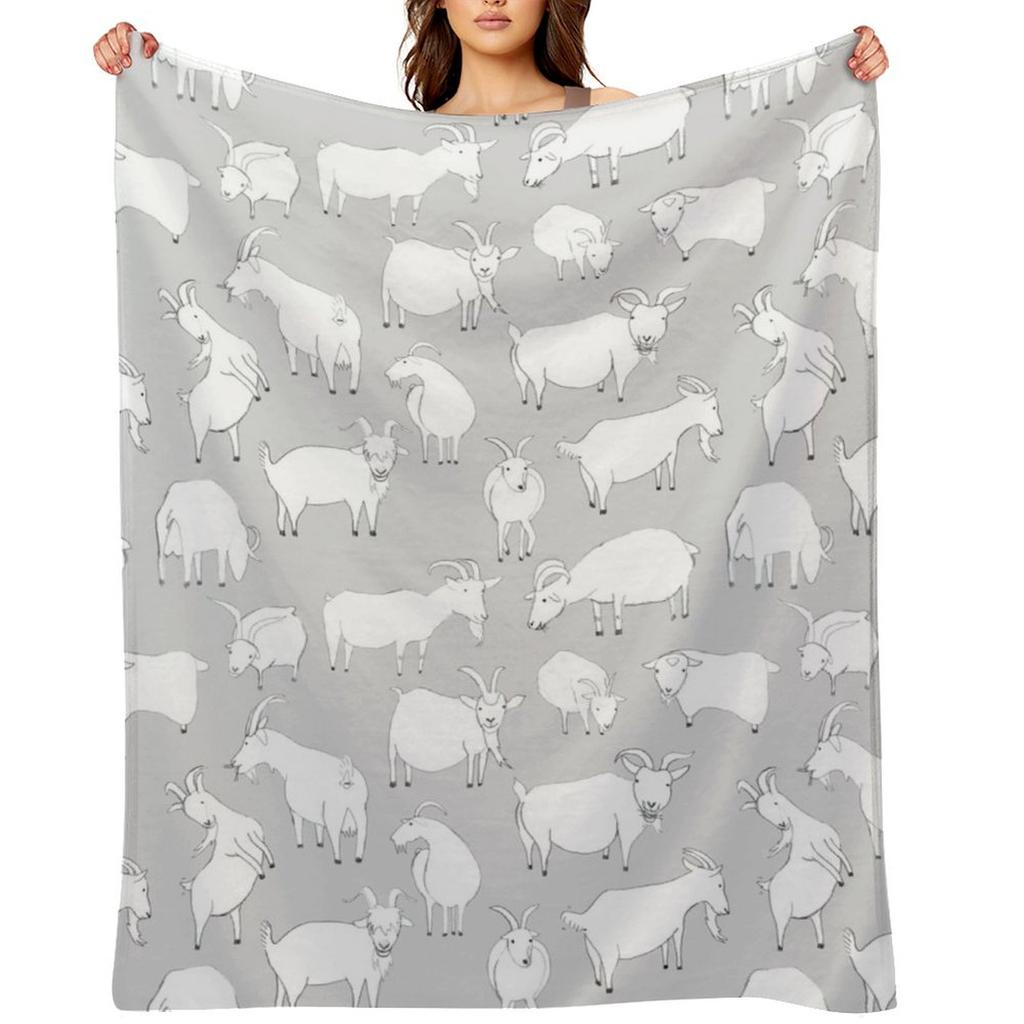 Charity Fundraiser - GreyGoats Throw Blanket Plush Custom Comforter For Decorative Sofa Blankets