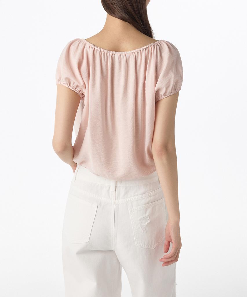 MUSINSA STANDARD WOMAN Women'S Variable Off-Shoulder Short-Sleeve Blouse [Rose Water]