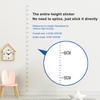 200cm Height Chart Wall Decal Kids Growth Tracking Sticker Self-Adhesive Kids Height Measuring Ruler Wall Sticker for Nursery Classroom Children Room