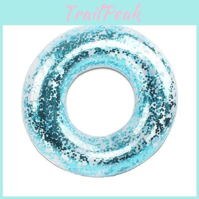 Надувной детский плавательный круг из ПВХ с блестками, варианты размера 90 см