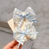 New Korean Lace Bow Children's Headgear Little Girl Temperament Lace Hairpin Handmade High-end Headgear Hair Clip