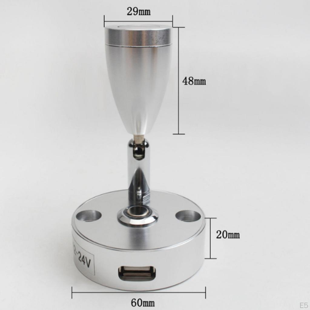 12 светодиодных ламп для кемпера, грузовика, яхты, прицепа, автодома, освещение из обработанного алюминия с портом USB