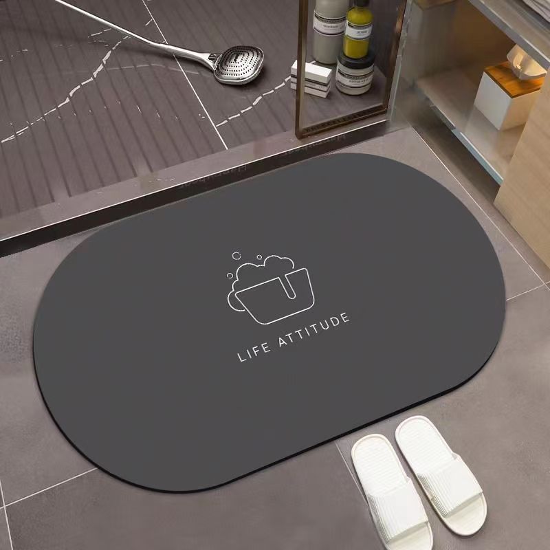 Diatom Mud Floor Mat Household Kitchen Entry Mat Simple Entry Carpet Bathroom Absorbent Quick-drying Non-slip Carpet