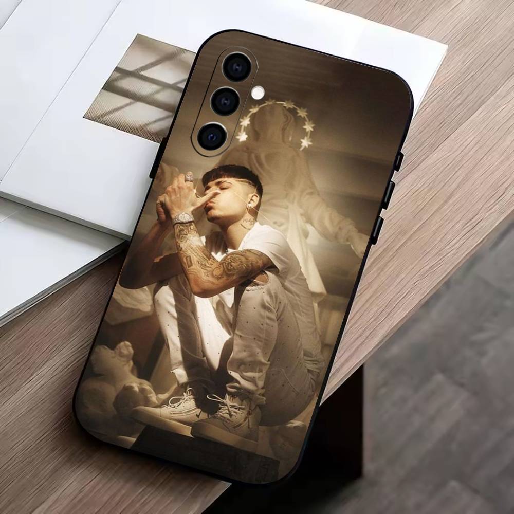 Singer Shiva Rapper Phone Case Black Silicone Soft For Samsung Galaxy A73,A72,A71,A70,A53,A52,A51