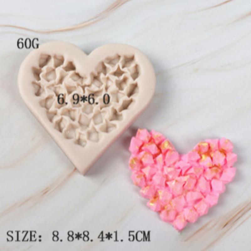 Diamond Love Candy силиконовая форма для выпечки на кухне ко Дню святого Валентина коралловый сахар шоколадная форма для любви кристалл силиконовая гипсовая форма