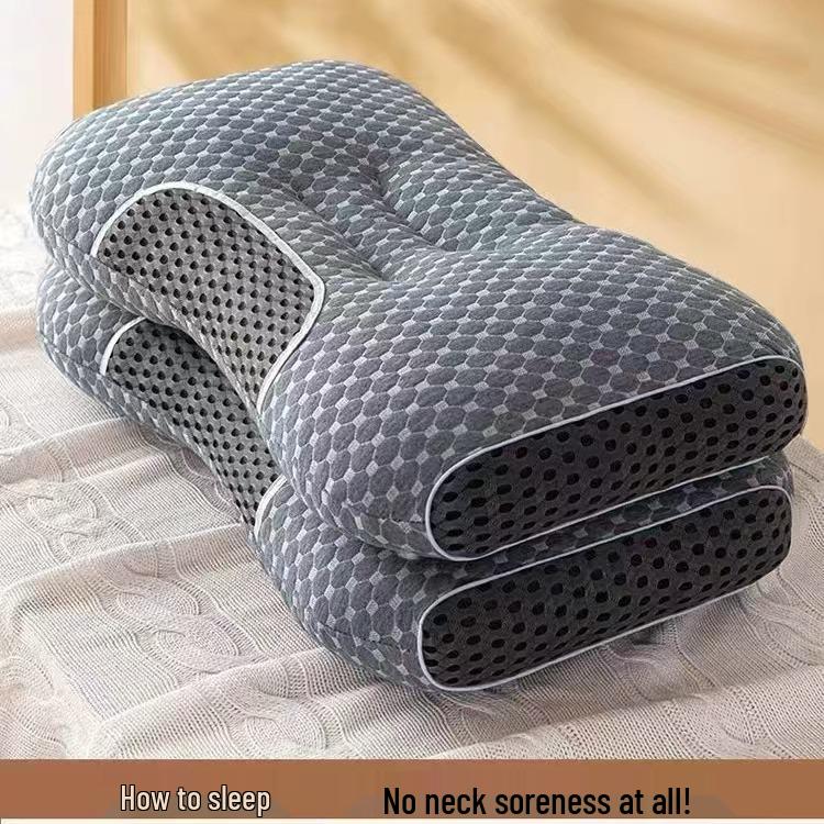 Вязаная подушка для поддержки шеи для глубокого сна - Несминаемое основание для шейного отдела позвоночника, идеально подходит для взрослых и студентов
