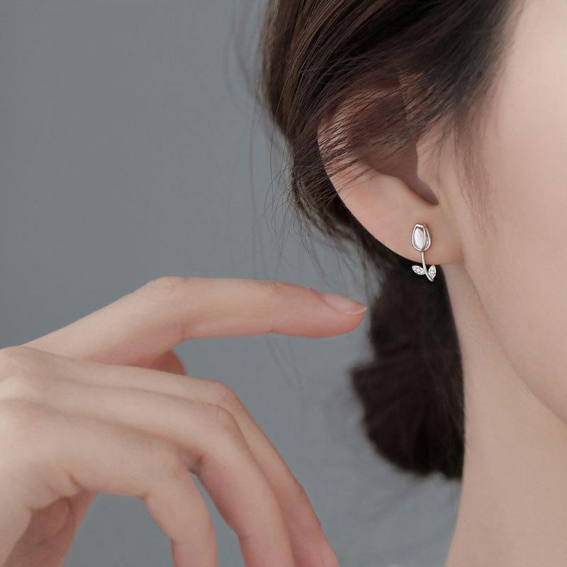 Tulip Earrings Niche Design Sense Women's Earrings New Trendy Summer Light Luxury Earrings