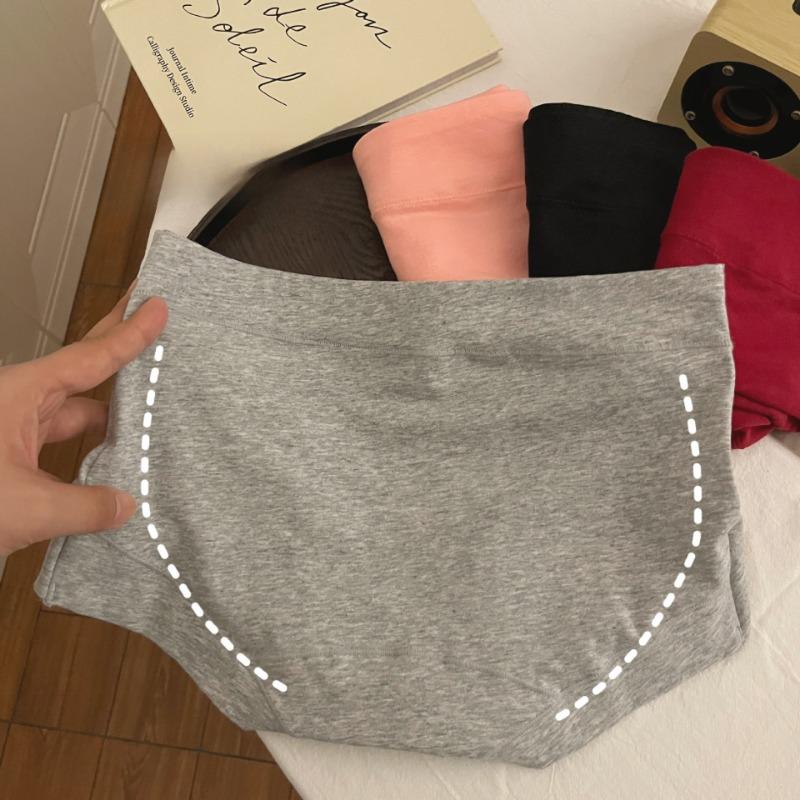 Трусы средней талии, нижнее белье из чистого хлопка больших размеров для женщин, удобные трусики-треугольники из хлопка с промежностью