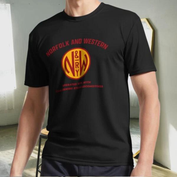 Новая Футболка NORFOLK AND WESTERN Логотип Активная Футболка Смешная Размер от S до 5XL