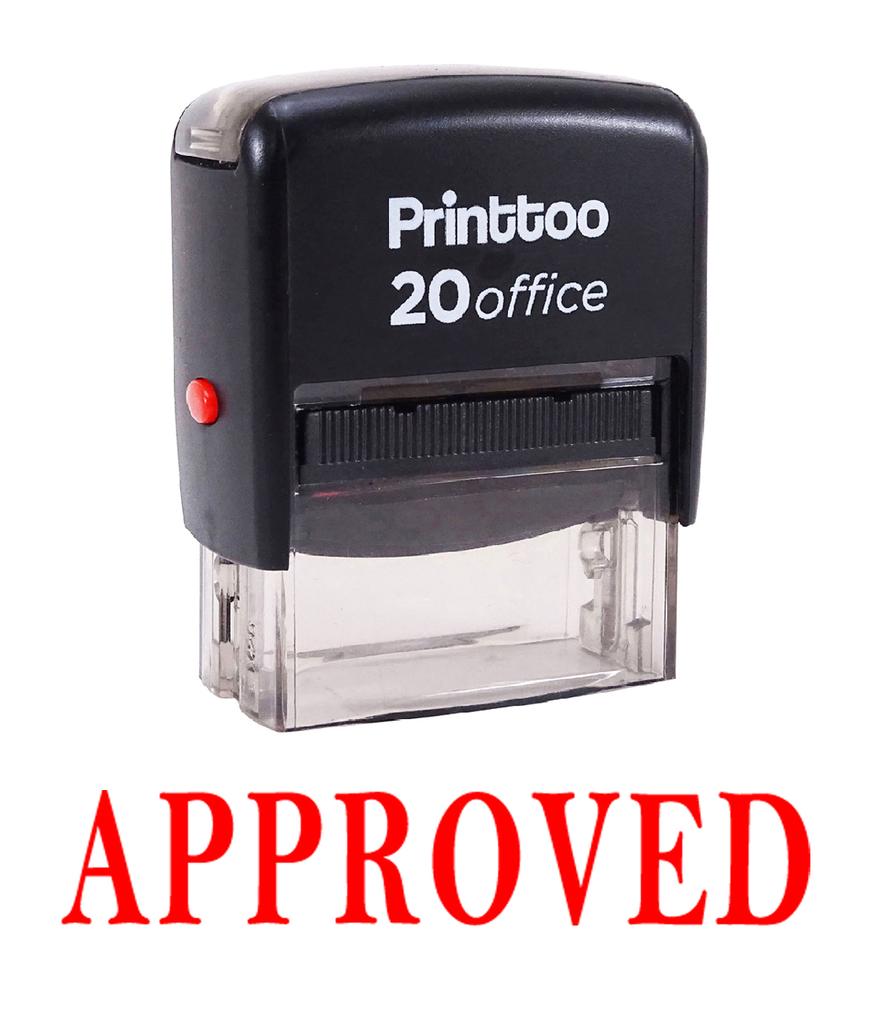 Printtoo Custom Stamp APPROVED Self Inking Rubber Stamp Office Stationary -