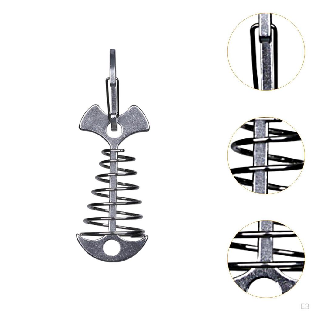 Колышки для крепления палубы Fishbone, натяжитель шнура, ветрозащитная доска, колышки для палатки с пружинным тросом