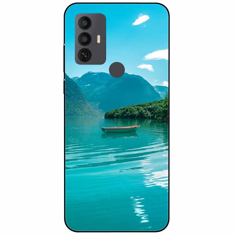 Phone Cover For Alcatel 1V 2021 Case Silicone Lovely Black Bumper Soft TPU Coque for Alcatel 1V (2021) 6002A 6002D 1 V Shells