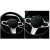 Steering Wheel Frame Cover Trim Fit For BMW 3-Series G20 - Silver Steel