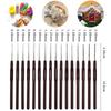 1PC DIY Crochet Hook Knitting Needles 0.5-2.5mm Silver Head Aluminum Alloy Accessories Craft Kit