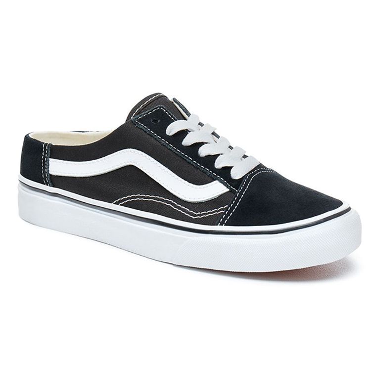 Vans Черные кроссовки унисекс Old Skool Mule True-White VN0A3MUS6BT