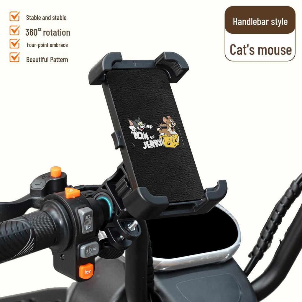 TaiLing Electric Tricycle Shockproof Mobile Holder - Universal Fit, Anti-Shake, and Decorative Accessory.