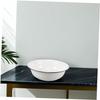 MUSISALY Enamel Footbath, Enamel Wash Basin, Vintage Enamel Basin, Enamel Washstand, Enamel Bowl, Enamel Washbasin, White