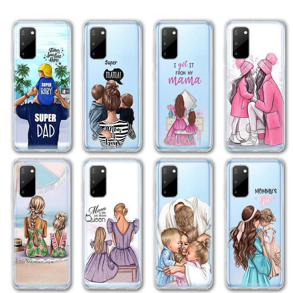 Super Mom Baby Case For Samsung A52s 5g A51 S21 A12 Fundas Galaxy A53 5g A33 A73 A03 A50 A31 A50 A70 A71 A72 A13 A32 Back Covers