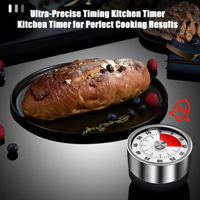 Кухонный таймер из нержавеющей стали Сверхточный отсчет времени Эргономичный дизайн кнопок Магнитный таймер Светодиодный дисплей Механический многофункциональный таймер для приготовления пищи