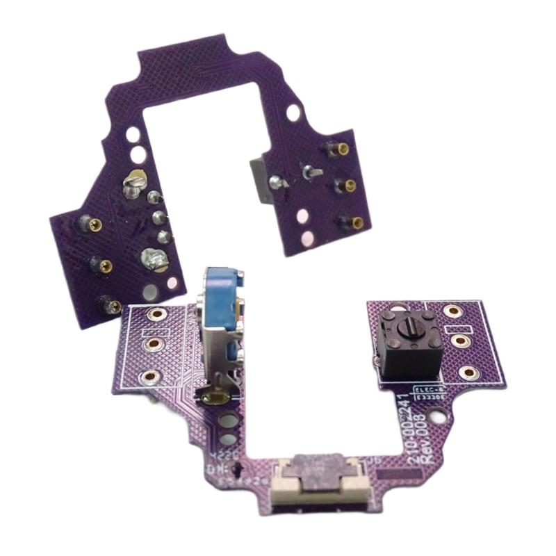 Hot Swap Microswitch Button Board for GPROX Superlight Mouse WeldingFree Motherboards with Gold Encoders