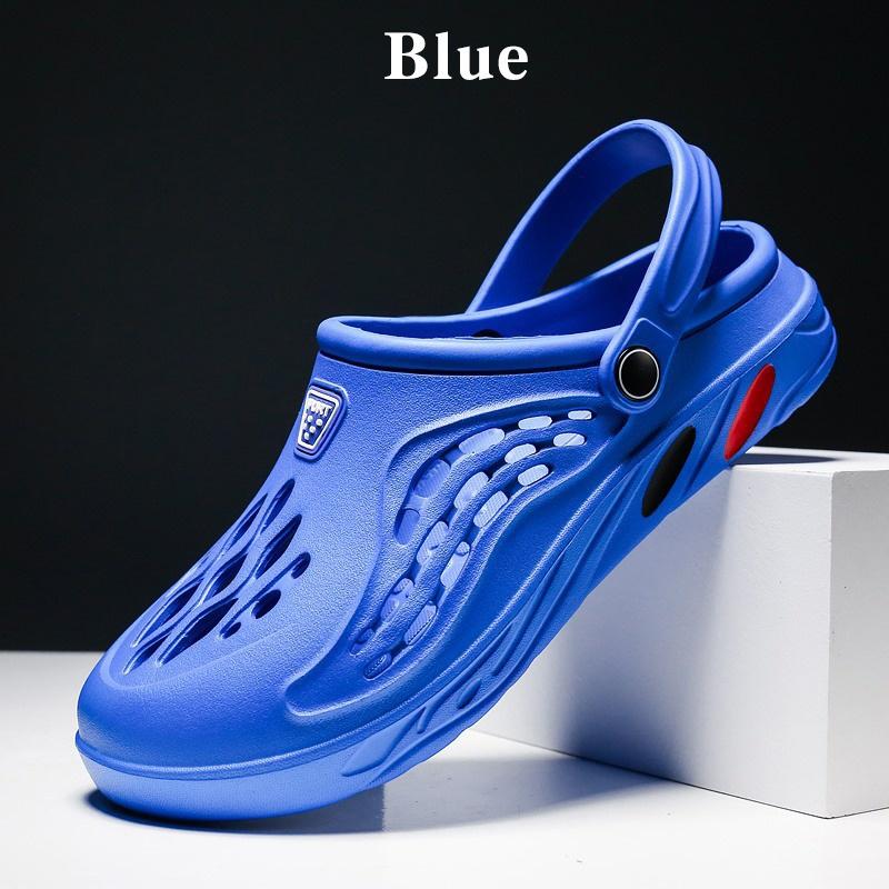 Summer Beach Shoes Men Breathable Sandals Casual Shoes Slippers Garden Shoes Plus Size Hole Shoes Flip Flop Leisure Outdoor Summer Sandals