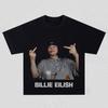 Хлопковая унисекс футболка Billie Eilish с графикой в стиле Y2k, 2026, новая, с коротким рукавом, унисекс, женская мода, хип-хоп, 2026, летняя футболка, подарки для фанатов