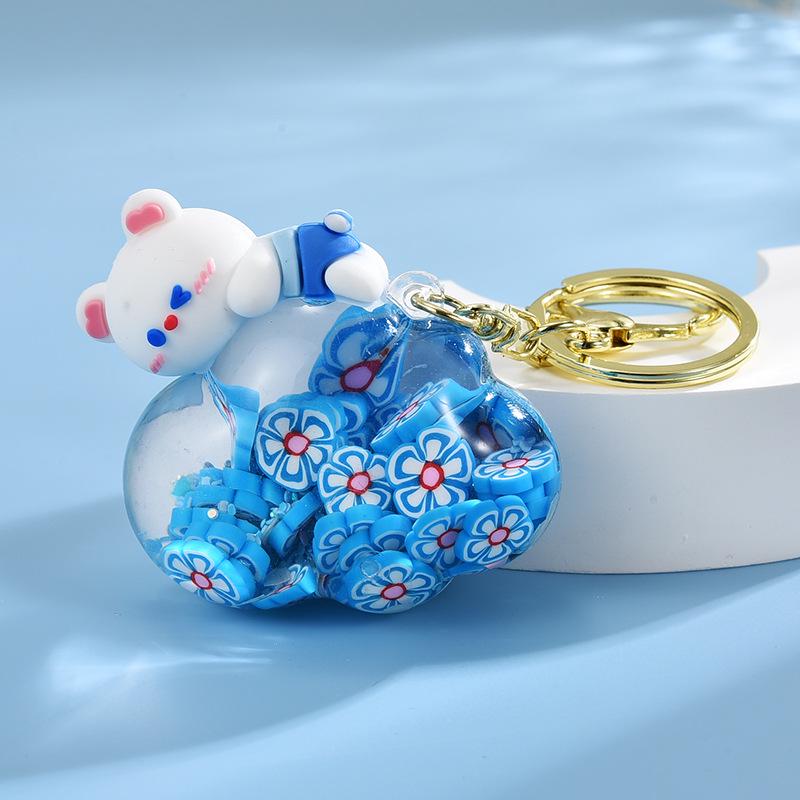 Брелок для ключей в виде зыбучего песка в виде медведя из облачного масла своими руками из акрила для сумки