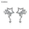 Lindon Women's Zircon Copper Alloy Earrings - Wedding Party Gift Pendant Earrings