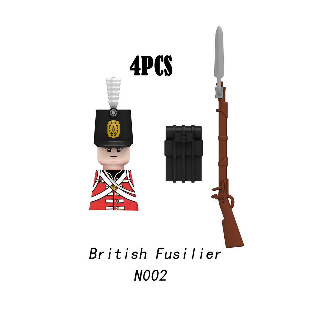 Военные Наполеоновские войны Солдаты Строительные блоки WW2 Русско-британская армия Фигурки Гвардия Пехота Оружие MOC Кирпичи Мальчик Игрушка